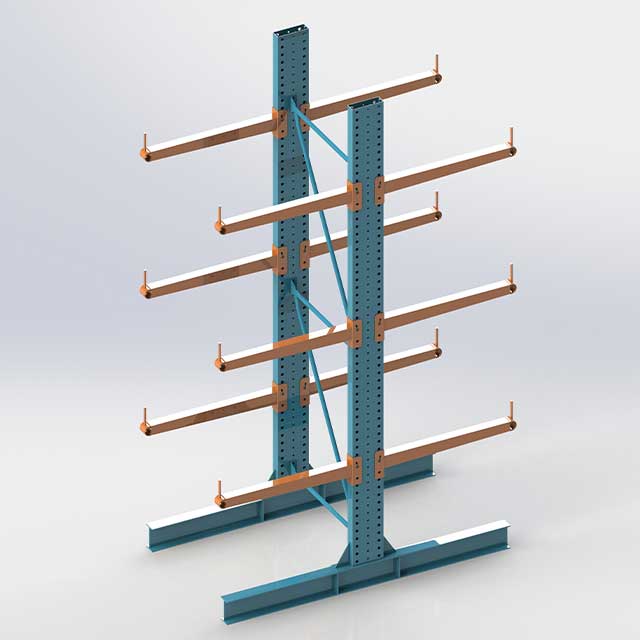 Industrial Racks Heavy Duty Cantilever Racking System Cantilever Racking for Steel StockWarehouse Cantilever Racks