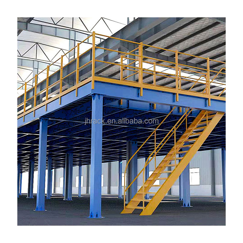 Most Popular Products Heavy Duty Flooring for Warehouse 2 Floor Inside  Mezanine Floors Steel Upright Supported Mezzanine Floor