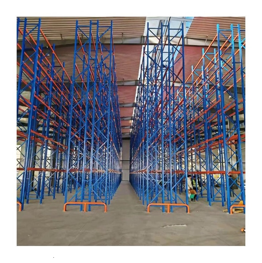 High Loading Crossbeam Racks Warehouse Heavy Vna Racking Steel Structures Storage Unit Galvanised Pallet Narrow Aisle Rack