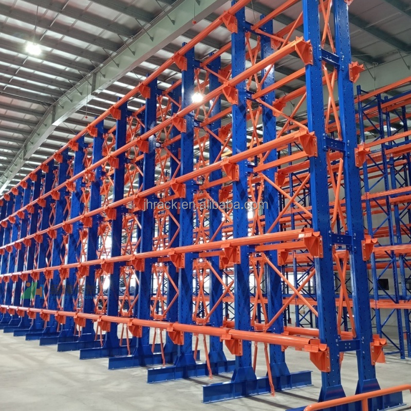 Storage High Strength Q235B Cold Rolled Steel Cantilevered Cable Reel Rack Heavy Rack Profile Cantilever Warehouse Racking