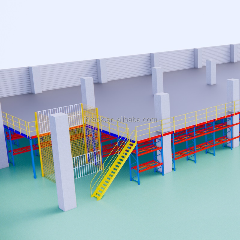 3 Layer Industrial Steel Platform Warehouse Steel Storage Racks Heavy Duty Storages Rack Warehouse Shelves Mezzanine Platform