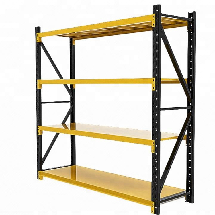 Light Steel Shelves Corner Slotted Shelves Warehouse Storage Iron Frame Industrial Steel Storage Shelves
