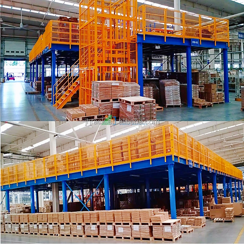 Wholesale Custom Mezzanine Floor Racking System Metal Shelves Steel Shelf Warehouse Storage Racks Shelving Units with Lift