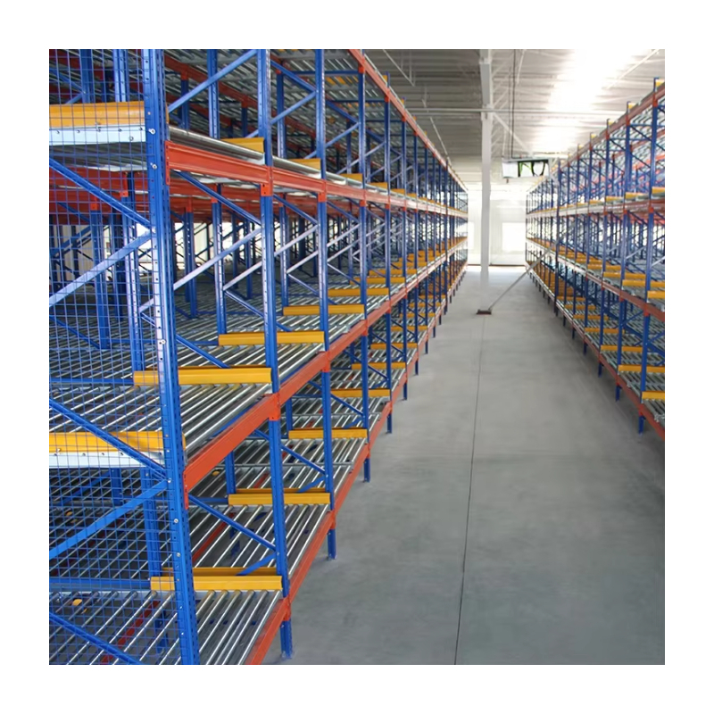 OEM Industrial Pallet Flow Rack FIFO Warehouse Storage Racking Steel Storage Shelf Gravity Flow Pallet Racking System