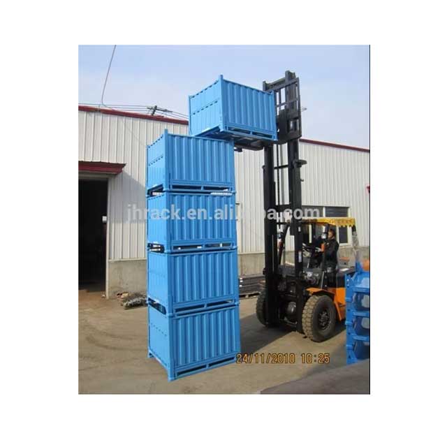 Custom Different Size Collapsible and Stackable Storage Steel Pallet Box