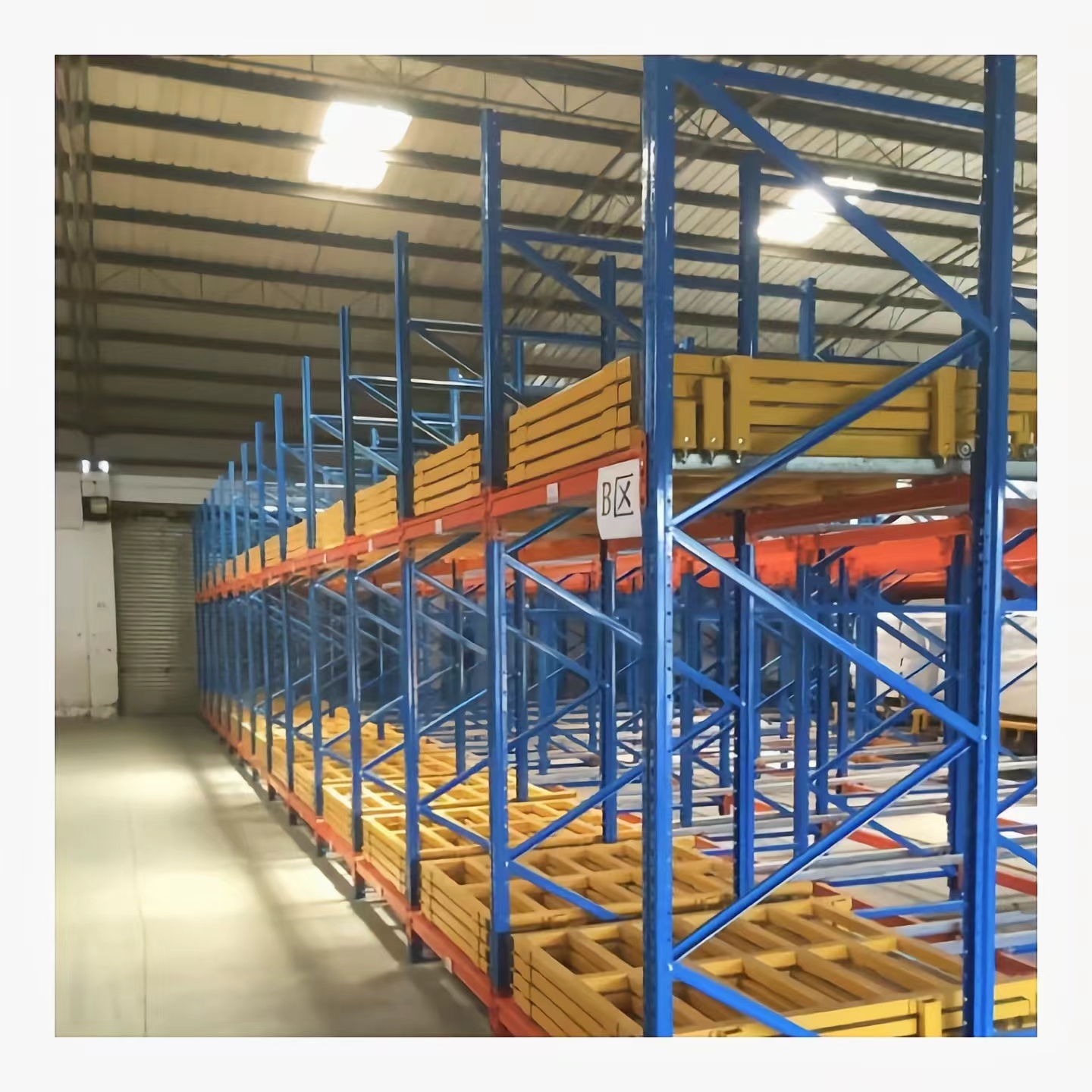 Push Back Racking Metal Pallet Racks Adjustable Push Back Rack Warehouse Storage Racks Industrial Pallet Racking