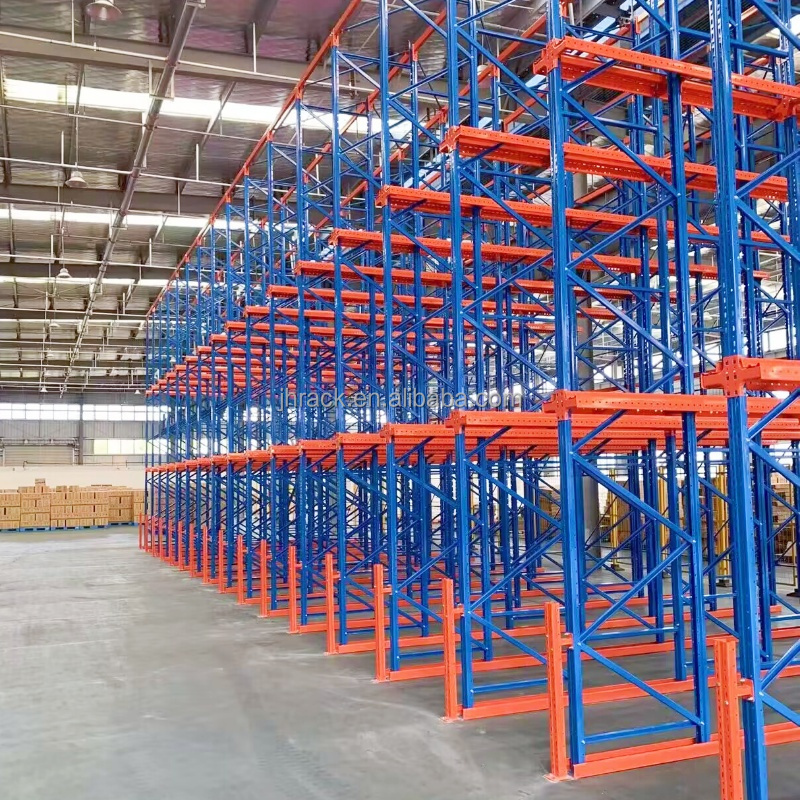 Metal Shelves Stackable Heavy Duty Rack Steel Drive in Pallet Racks for Industrial Warehouse Storage Equipment