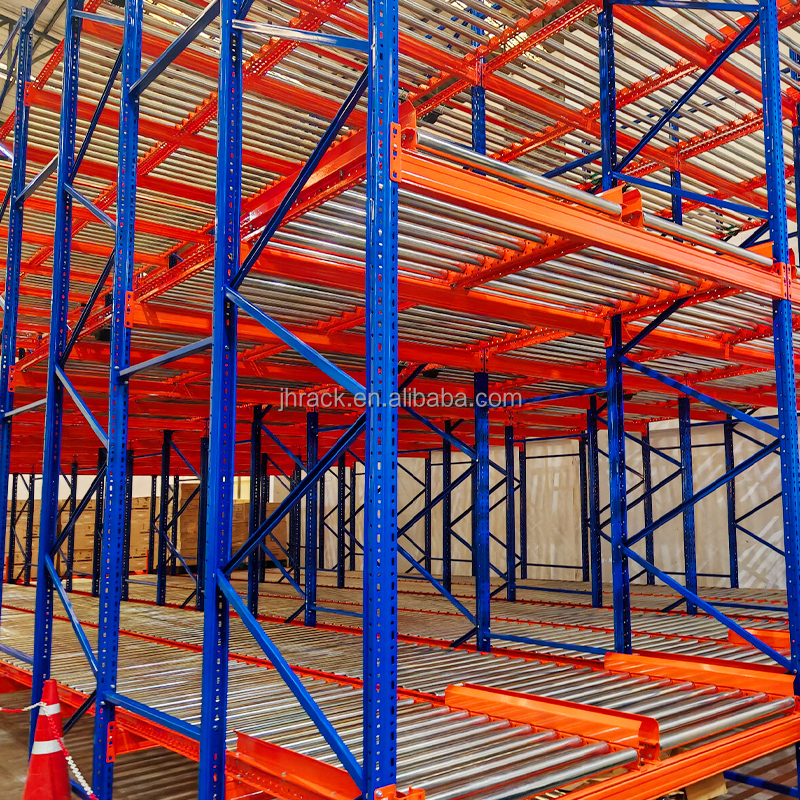 Heavy Duty Industrial Steel Adjustable Durable Gravity Flow Rack & Pallet Flow Rack with Powder Coating for Warehouse Storage