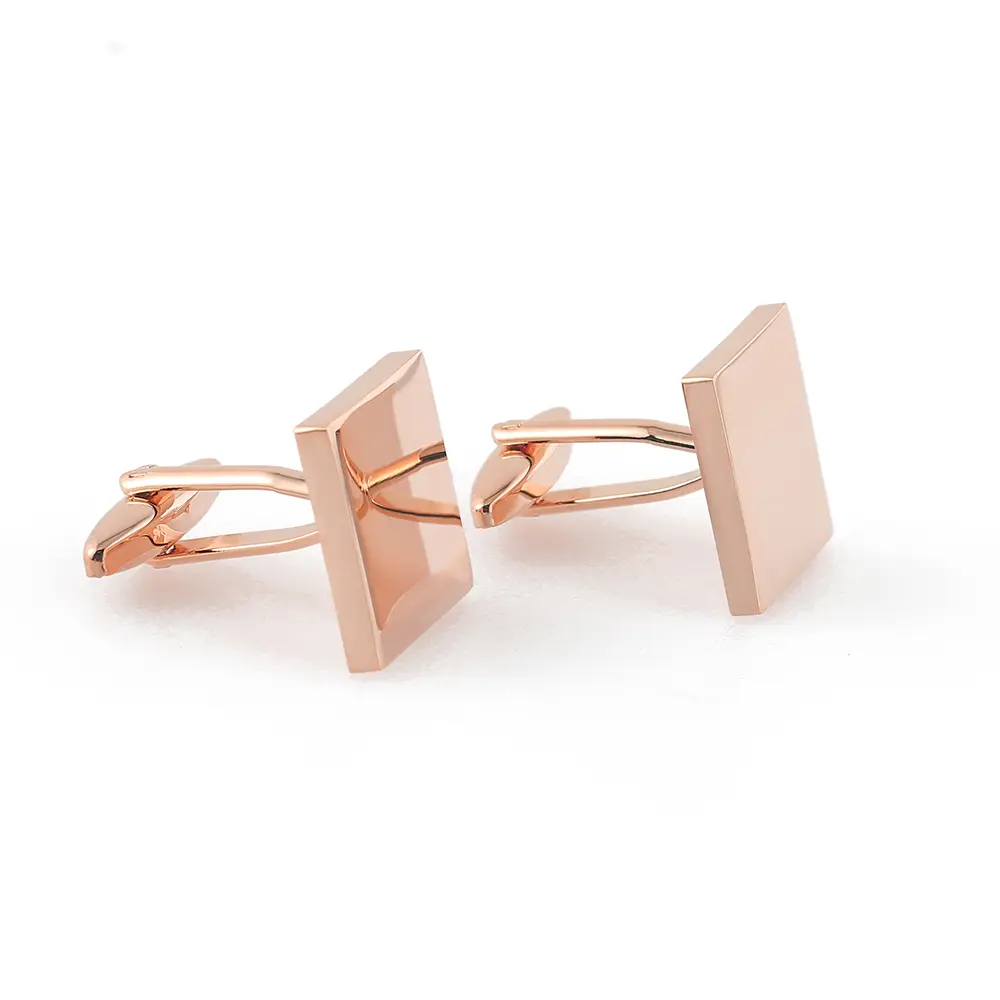 Custom Factory Make Custom Logo Plain Style Brass Material Cufflinks For Men CL0277 Supplier, Exporter
