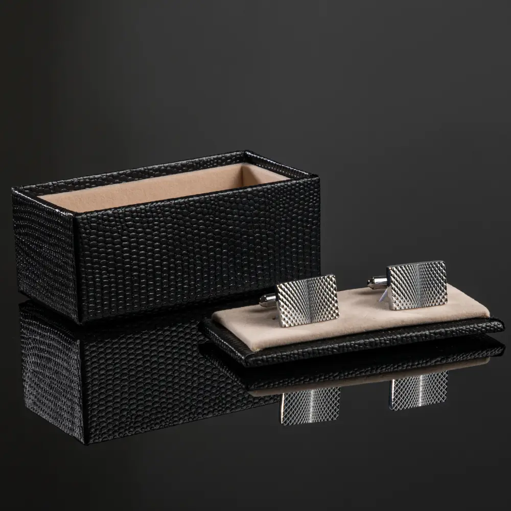 OEM JINJIE Cheap Metal Abstract Geometric Pattern Men Engraved Cufflinks CL-L031 Manufacturer, Supplier