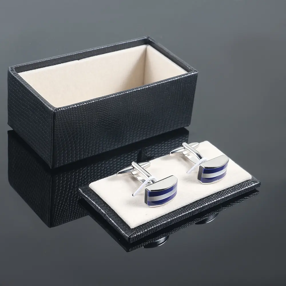 Custom Unique Design Silver Plated Blue Striped Lapis Stone Cufflinks Supplier, Exporter