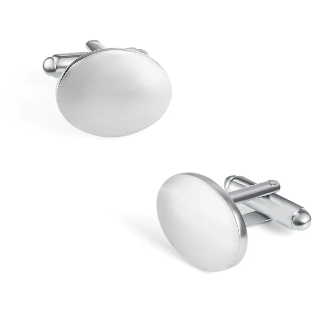 Wholesale Hot Sale Wholesale Silver Oval Engraved Cuff Links Cheap Wholesale Price CL-C052 Exporter, Exporters