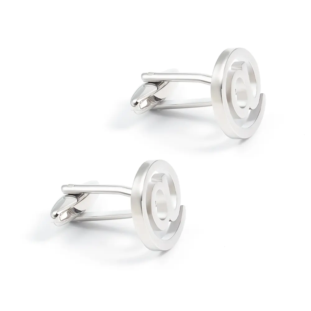OEM Mens Novelty At Internet Email @ Symbol Cufflinks Wholesale Chinese Supplier Men Accessories CL0225 Exporter, Exporters