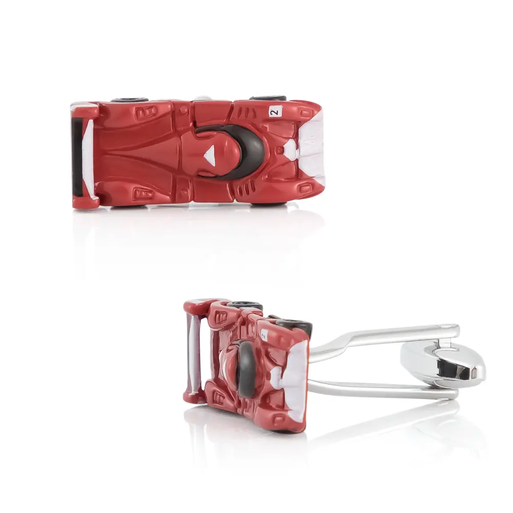 OEM Cool Stylish Manufacturer Hot Selling Red Race 3D Car Model Men Cufflinks Gifts CC0108 Manufacturer, Manufacturers