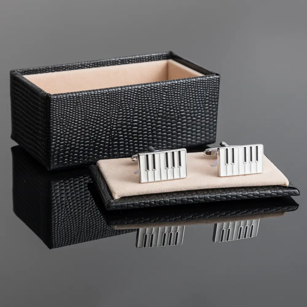 Wholesale Factory Wholesale Hot Selling Enamel Piano Keyboard Style Cufflinks for Men Shirt CC0326 Manufacturer, Factories