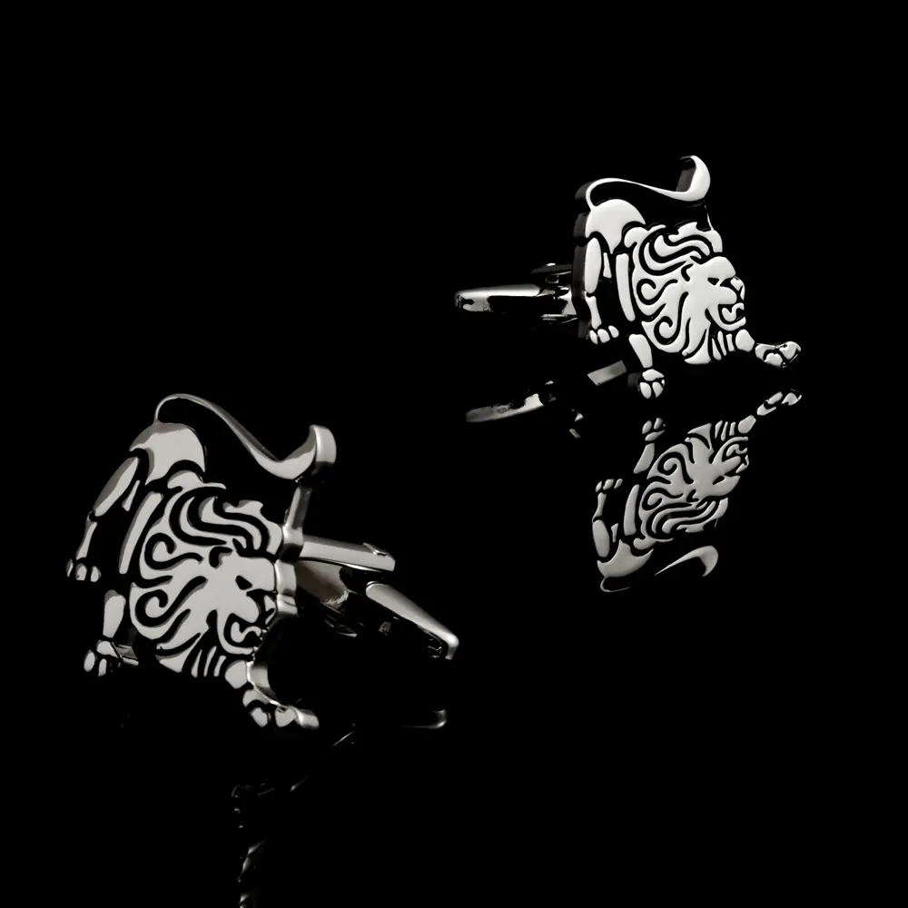 ODM Zodiac Sign Lion Constellation Enamel Baking Paint Cufflinks Manufacturer Sales CC0246-Lions Manufacturer, Suppliers