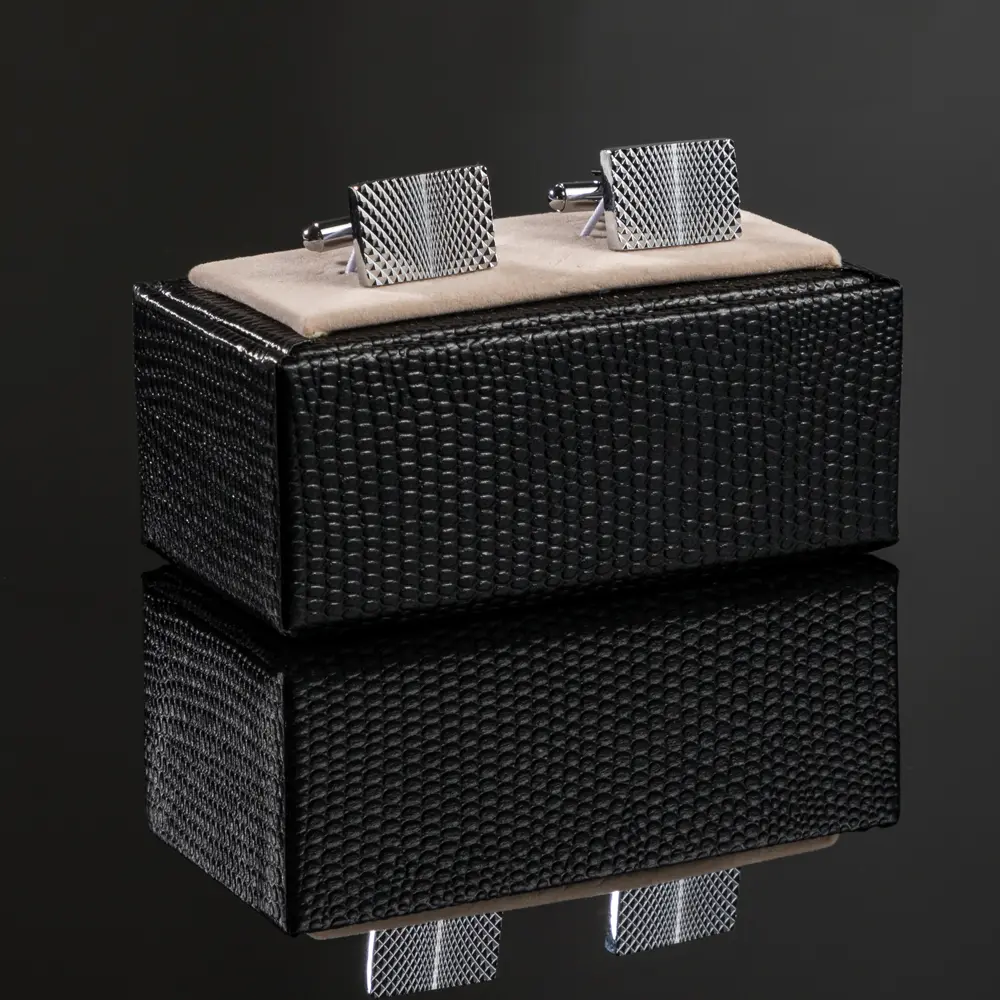 OEM JINJIE Cheap Metal Abstract Geometric Pattern Men Engraved Cufflinks CL-L031 Manufacturer, Supplier