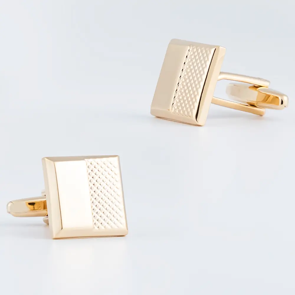 OEM Cheap Wholesale Gold Classic Business Design Square Men's Cufflinks For Shirt CL0149-G Exporters, Companies