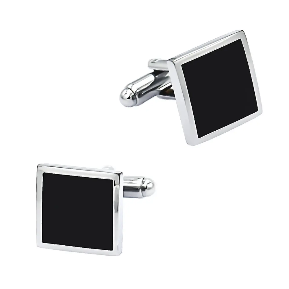 ODM Simple Design Accessory Gift Gentleman Business Wedding Plaid Square Sleeve Cufflinks For Men CC-Q253 Supplier, Companies