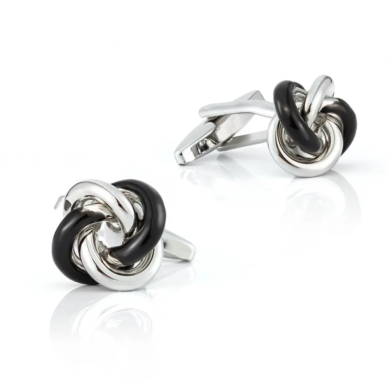 OEM Classic Style Double Color Copper Knot Cufflink for Men Shirts Suppliers, Companies