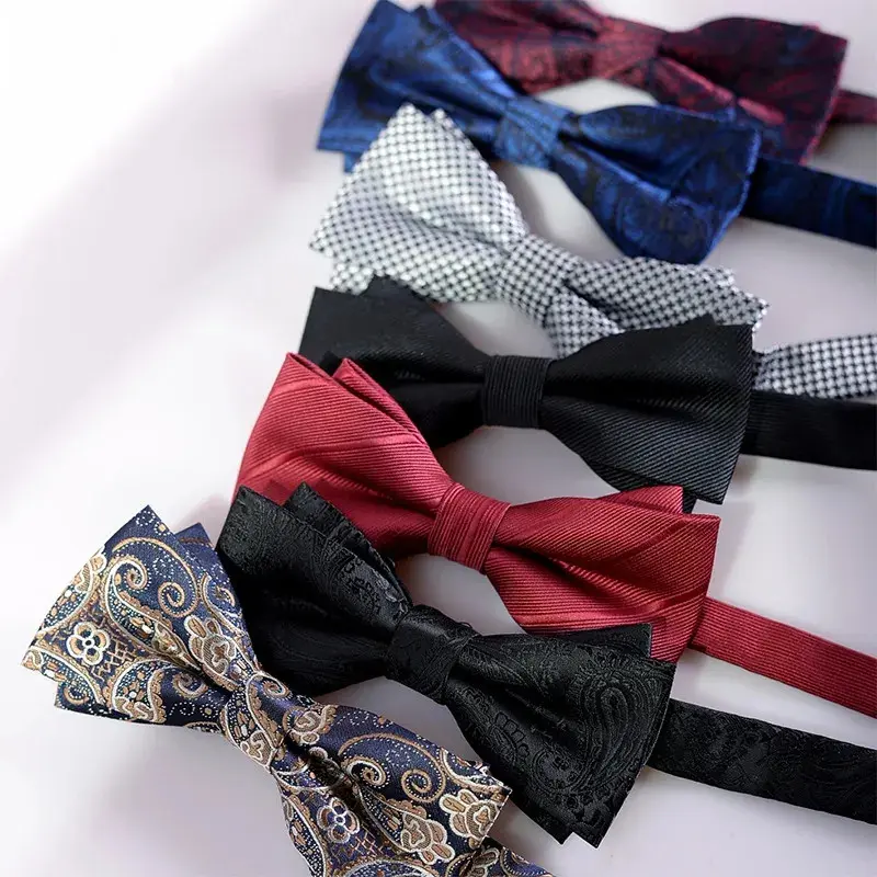 OEM Men’s Classic Party Wedding Polyester Adjustable Bow Ties for Suit Factory, Companies