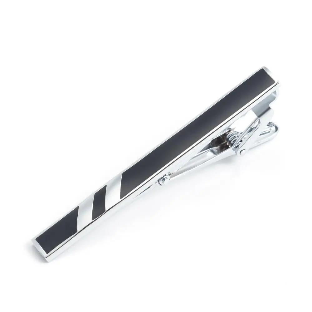 Wholesale High Quality Fashionable Men's Business Enamel Brass Tie Clip Classical Tie Bar Clips TC9008 Supplier, Company