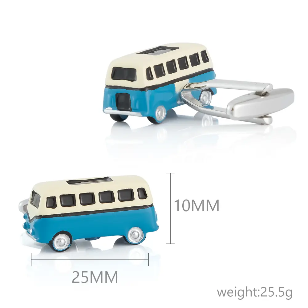 Wholesale China Manufacturer Low Price Bus Design Cufflinks Men Suit Shirt Button CC0104
