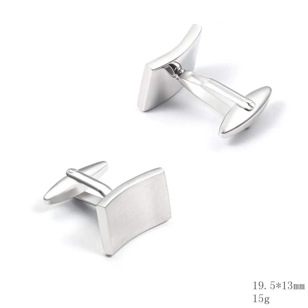 OEM Hot Selling Classic Style Silver Color Plated Groomsmen Cufflinks Jewelry Gifts For Business Men CL0229 Exporter, Company