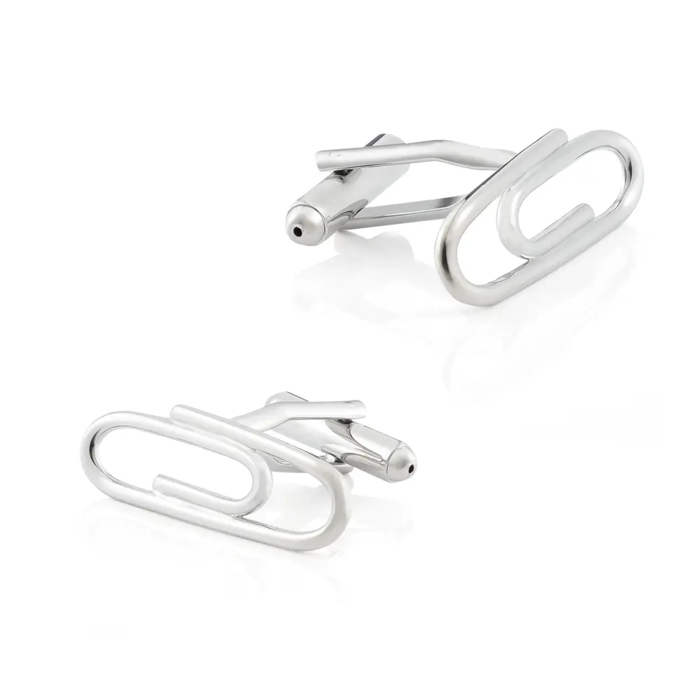Wholesale Cufflinks Paper Clips Design Business Office Cufflinks Unique Fashion cCufflinks For Men CL0012