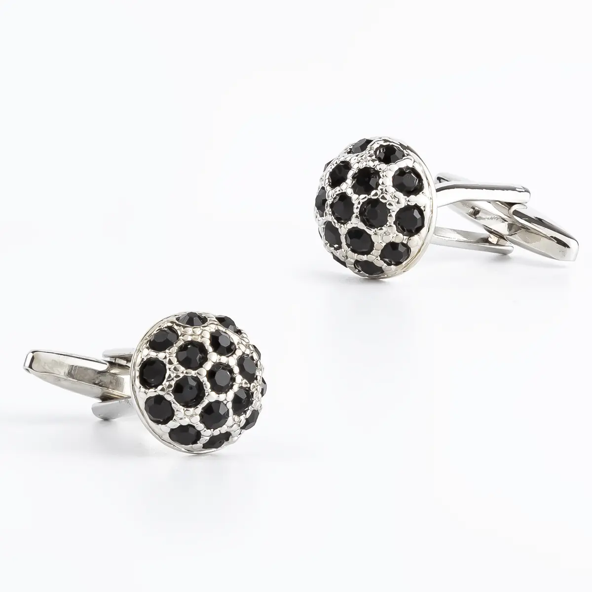 Wholesale Luxury Round Cut White Gold Square Zircon Stone Cufflinks Men Fashion Accessories Blue/Black/Red/Purple CS8641 Exporter, Companies