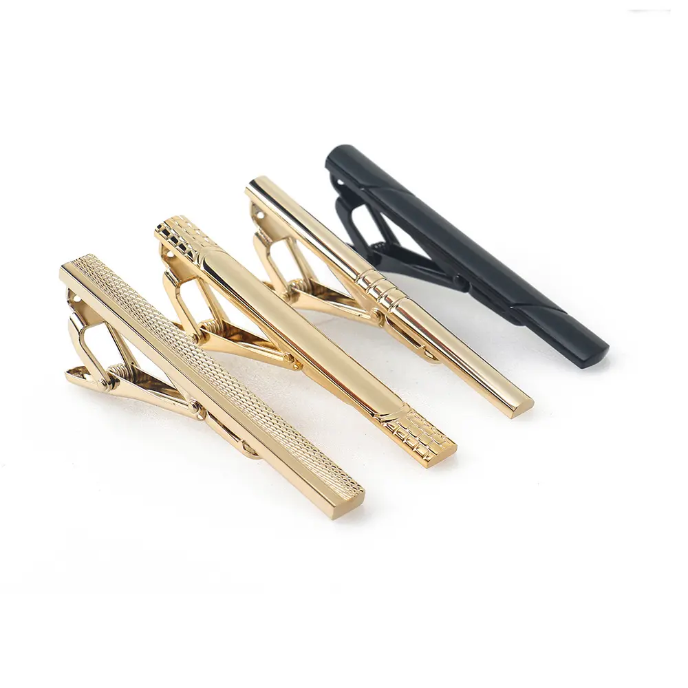 Wholesale 8PCS Tie Clips Set with Gift Box Men's Tie Bar Suit Accessories for Wedding Business TPS-1001