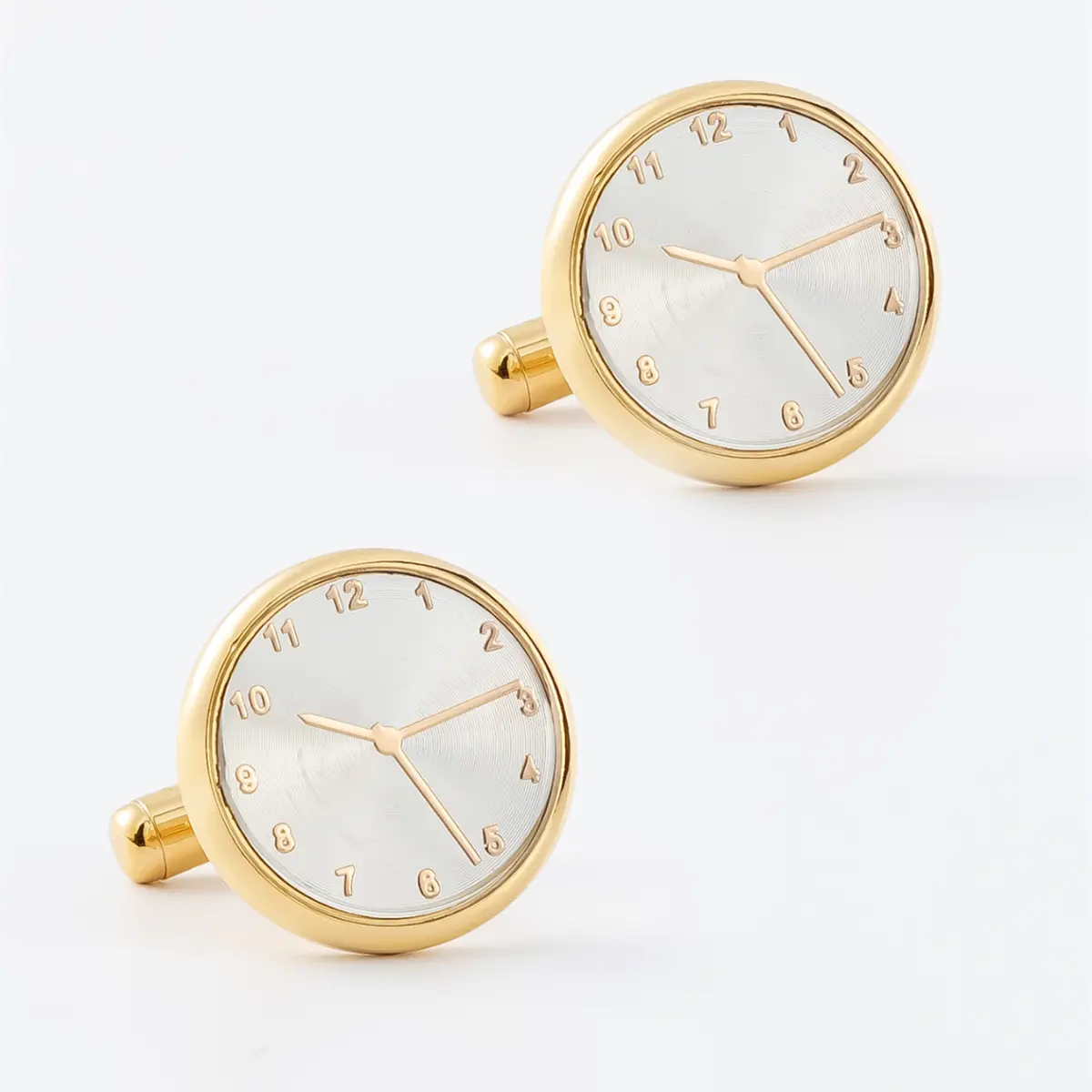 ODM New French Shirt Round Clock design Business Men's Cufflinks Supplier, Suppliers
