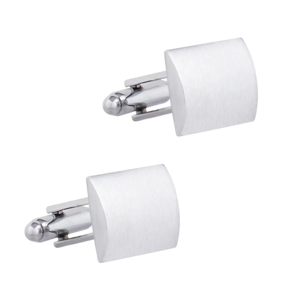 ODM Simple Fashion Mens Formal Dress Shirt Sleeve Button  Silver Plated Metal Cufflinks CL-C184 Supplier, Companies