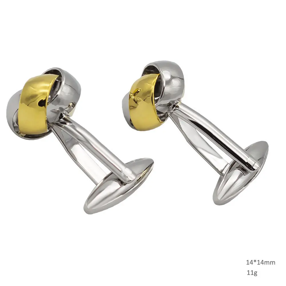 OEM Knot Elegant Cufflinks Custom Mens Suit Shirt Trendy Cufflinks for Men Supplier, Exporters
