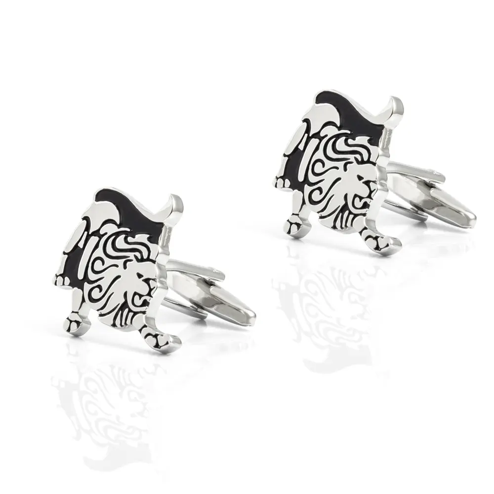 ODM Zodiac Sign Lion Constellation Enamel Baking Paint Cufflinks Manufacturer Sales CC0246-Lions Manufacturer, Suppliers