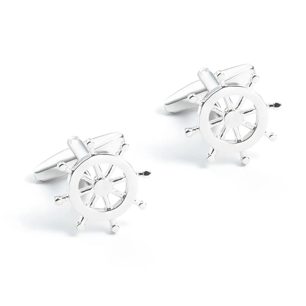 Custom Sailing Anchor Cuff links for Men Silver Tuxedo Shirt Cuff links Business Wedding Cuff links CL0270-S Manufacturers, Company