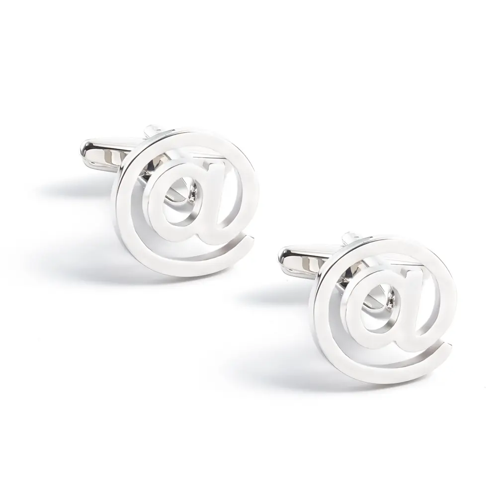 OEM Mens Novelty At Internet Email @ Symbol Cufflinks Wholesale Chinese Supplier Men Accessories CL0225 Exporter, Exporters