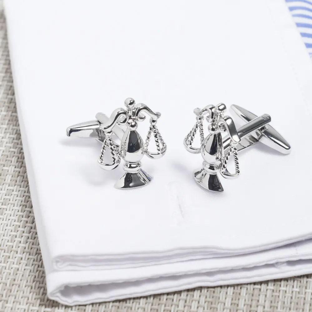 ODM Cufflinks Factory Polular Selling Scales of Justice Cuff Links Men Suit Shirt Accessory CL0007 Manufacturers, Exporter