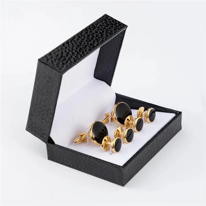 Wholesale Classic Black Paper Gift Box Cufflinks Studs Storage Box Factory, Companies