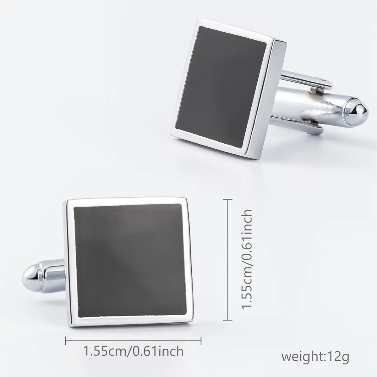 ODM Simple Design Accessory Gift Gentleman Business Wedding Plaid Square Sleeve Cufflinks For Men CC-Q253 Supplier, Companies