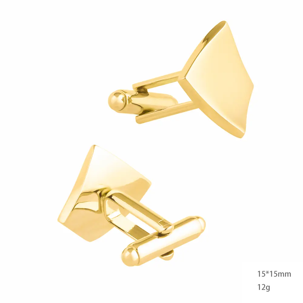 OEM Gold Brass Shirt Button Metal Cufflinks Mens Business Suit Shirt Button Wholesale CL-C076-G Factories, Exporter
