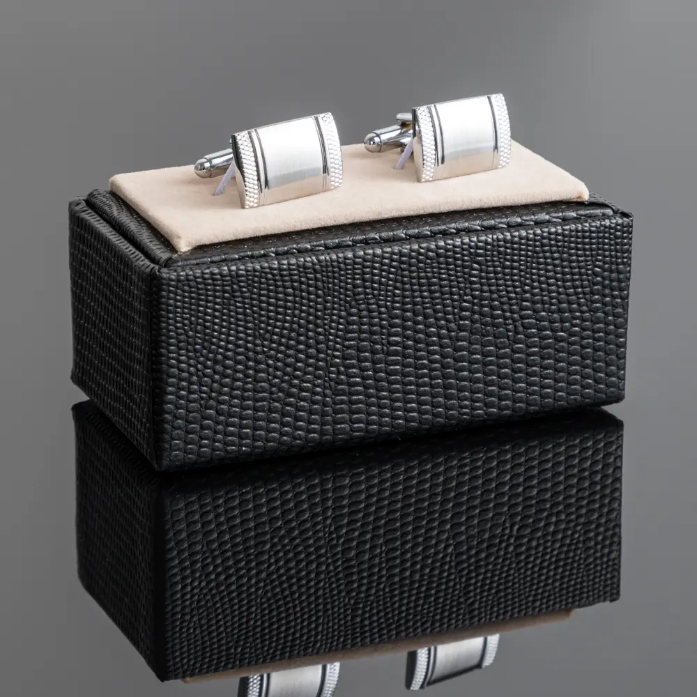 Wholesale Rectangular Plain Brushed Metal Cufflinks for Men French Cufflinks Wedding Party Business CL-C053 Supplier, Exporters