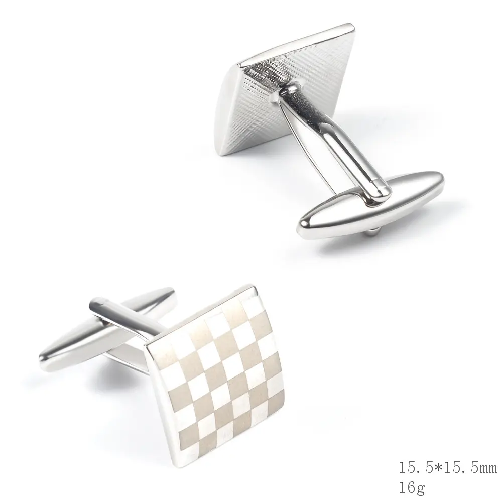 Custom China Manufacturer JINJIE Laser Engraved Garment Accessories Cufflinks For Men Shirts CL0182 Manufacturer, Factory