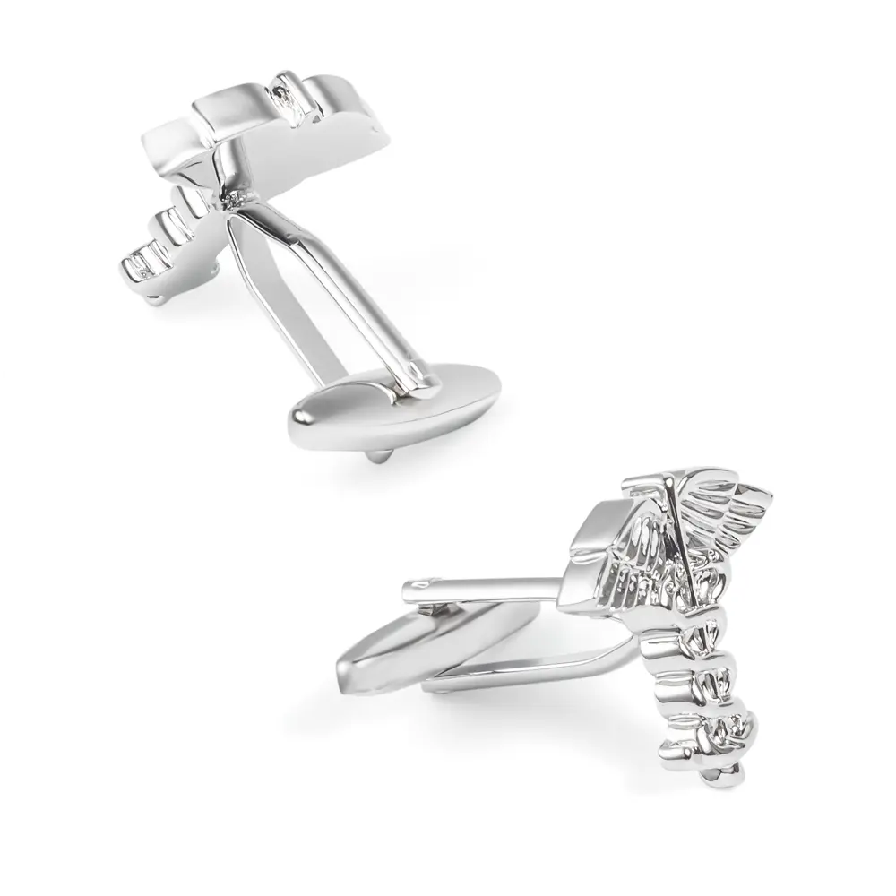 OEM Fashion Men Accessories Medical Symbol Caduceus Cufflinks Personality Clothing Accessories CL0043 Manufacturer, Companies