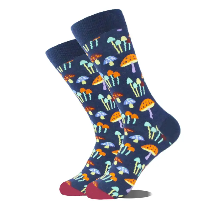 Wholesale Fashion Breathable Funny Happy Cotton Crew Socks For Men Manufacturer, Factories