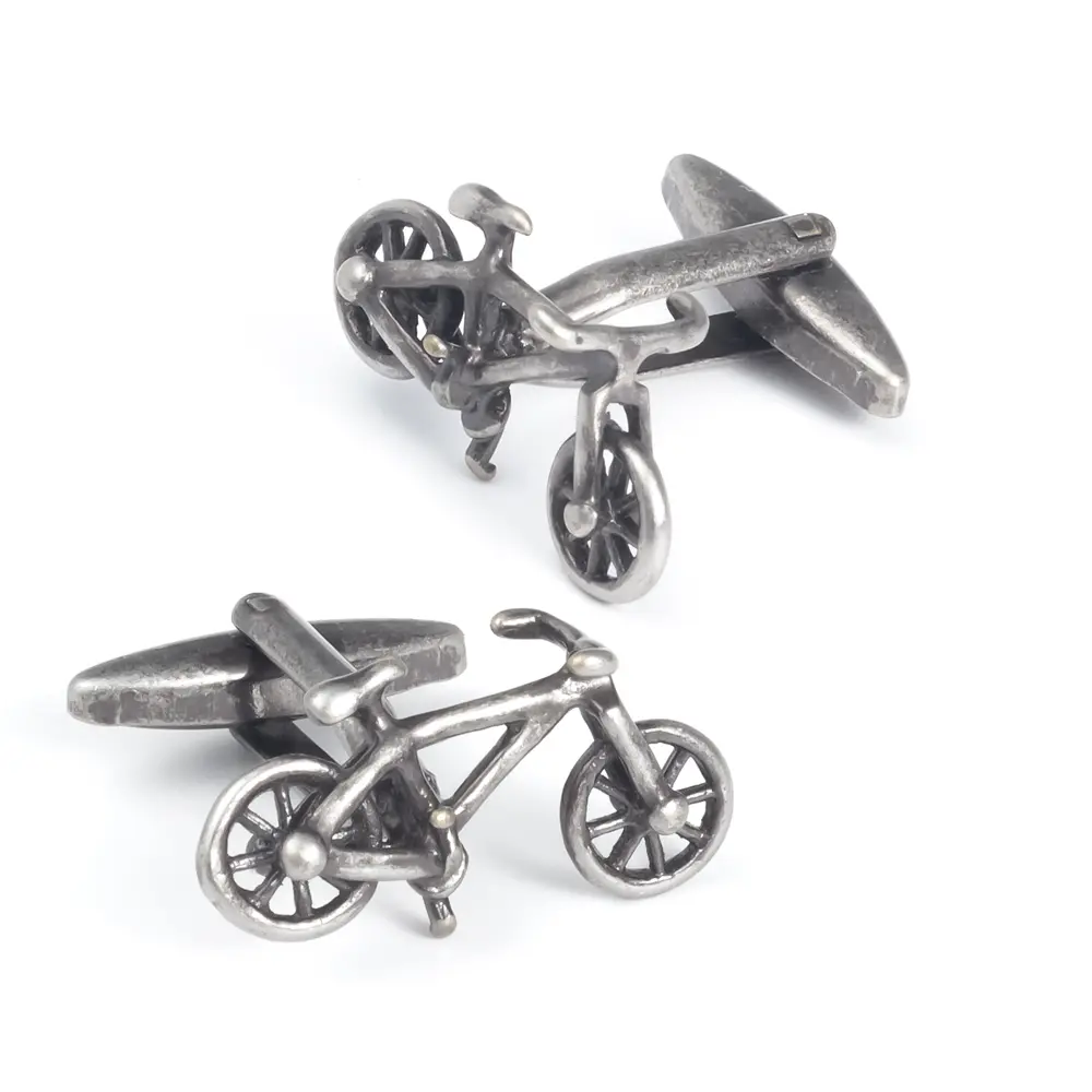 Wholesale Brass Vintage Novelty Ancient Bicycle Cufflinks For Cycling Enthusiasts Gifts CL0207-1
