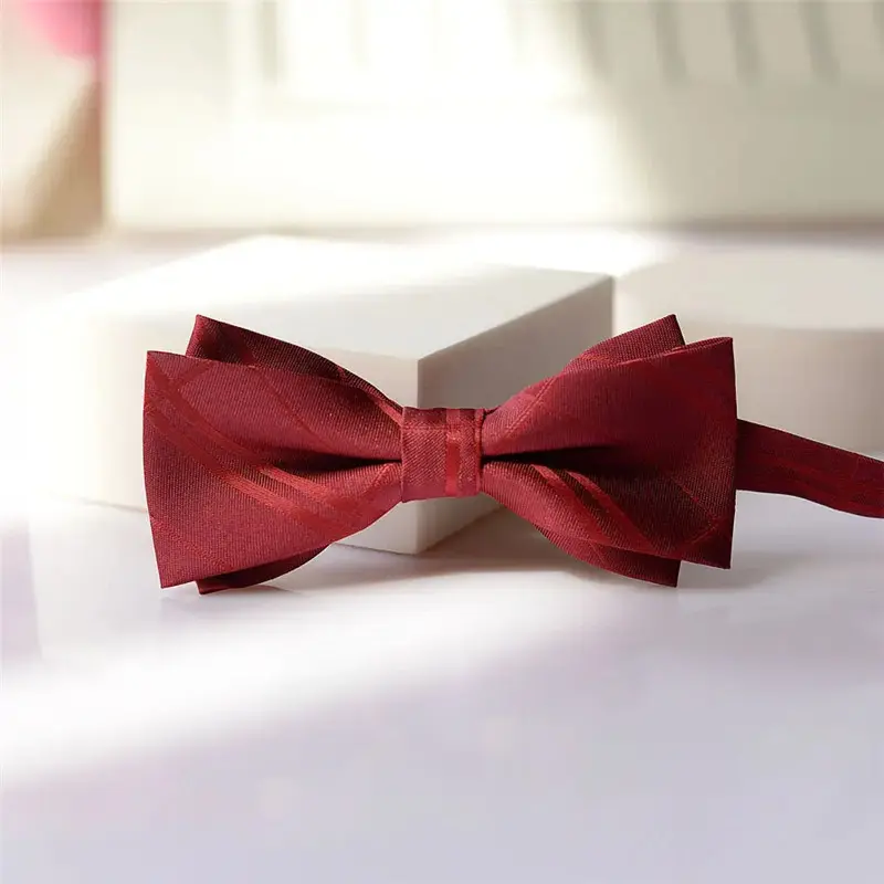 OEM Men’s Classic Party Wedding Polyester Adjustable Bow Ties for Suit Factory, Companies