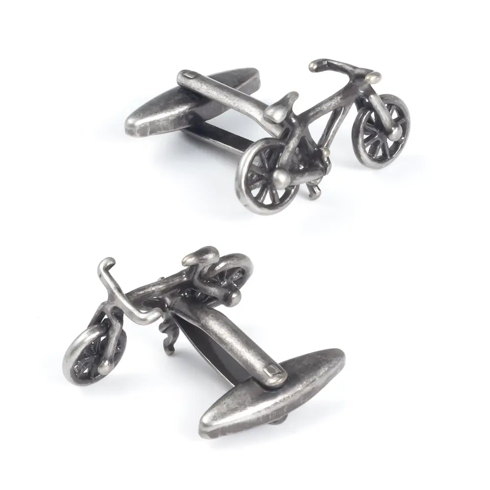 Wholesale Brass Vintage Novelty Ancient Bicycle Cufflinks For Cycling Enthusiasts Gifts CL0207-1