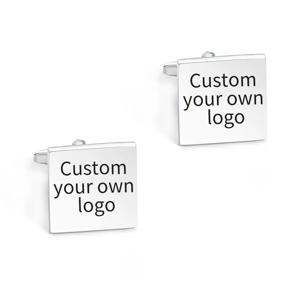 Custom Factory Make Custom Logo Plain Style Brass Material Cufflinks For Men CL0277 Supplier, Exporter