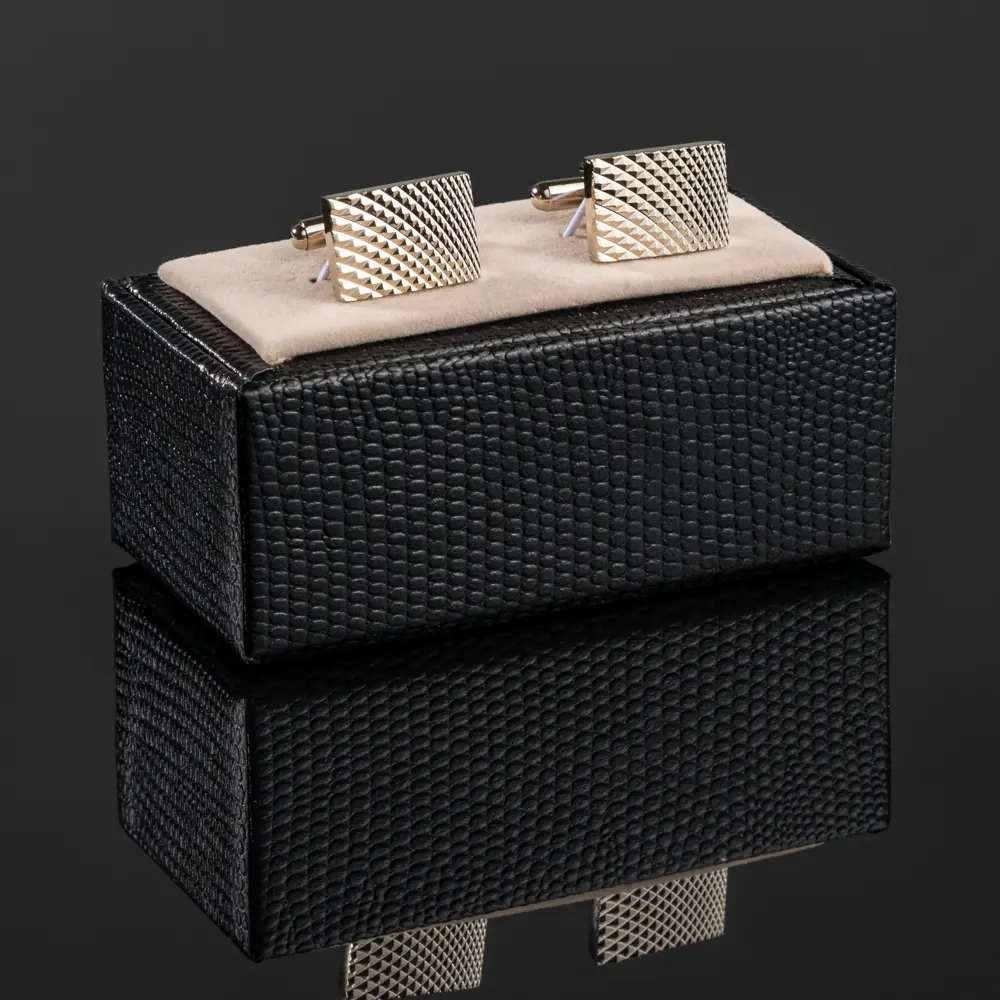OEM Hot Sale Classic Business Personality Metallic Silver Geometric Cufflinks For Men CL-L007 Factory, Company